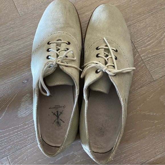 Opening Ceremony cream suede leather derby oxfords men euro 42 style #8509 main image 5